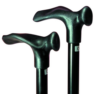 Comfort Grip Cane Adjustable, Small Handle - Black, Right Handed