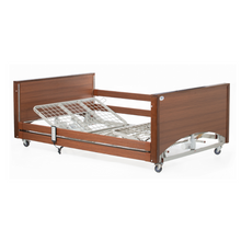 Load image into Gallery viewer, With a wide platform and a range that extends from 20cm to 80cm high, this bed is perfect for those who need a little extra room to move around. The 3-year warranty on the frame and 2 years on the motors and electrics make this bed a great investment for your home.