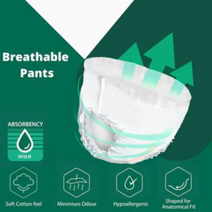 NOVAMED INCONTINENCE PANTS WOMEN & MEN, ADULT PULL UP PANTS, ADULT NAPPIES - 14 PANTS PER PACK - SIZES MEDIUM TO EXTRA LARGE