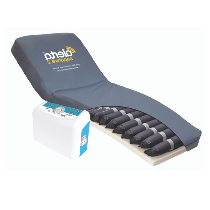 The  Sapphire 2 is a replacement alternating pressure relieving mattress system with 5