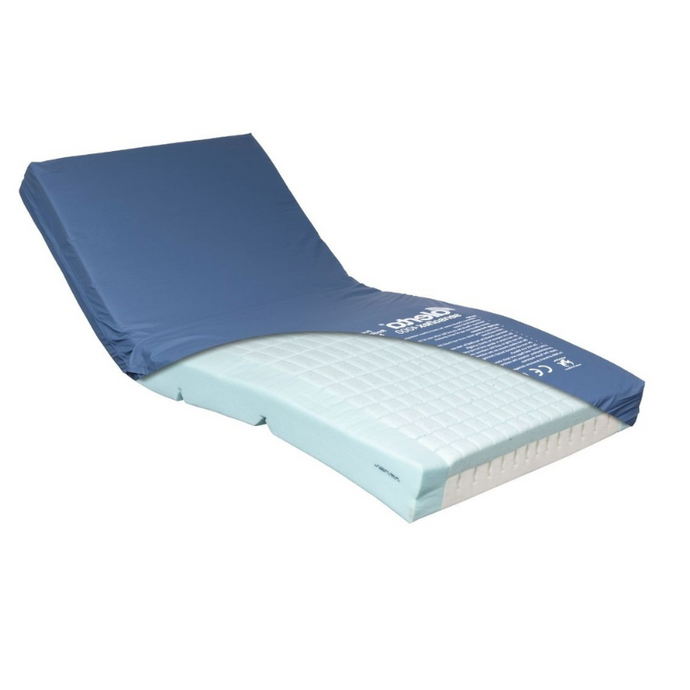 The mattress is made with a high-density base, foam centre, and castellated gel memory foam top.