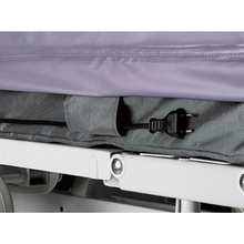 Load image into Gallery viewer, The Domus 4 is a pressure injury prevention mattress that is simple to use and provides maximum security. It features a weight setting function, CPR knob for quick deflation, heel relief for optimal protection, and a fasten the cap function that transforms the mattress into a stable surface for patient transport.