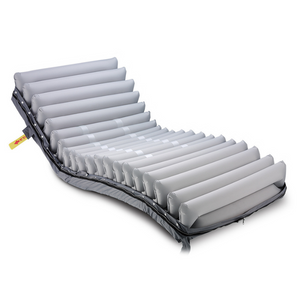 This mattress features flame retardant, abrasion resistant, cut-resistant, and puncture-resistant properties to ensure safety and durability. Additionally, the CPR Strap quickly deflates the mattress with single-handed operation, while the 8" air cells provide better immersion and enhanced pressure care performance.