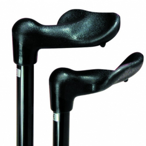 Arthritis Grip Cane - Folding, adjustable, Left Handed - Black