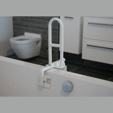 Load image into Gallery viewer, Bathtub grab bar with hand-holds for added security