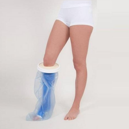 Atlantis Cast Protector,Â these adult sized comfortable waterproof protectors simply slip over the cast or dressing on either the lower leg or arm to protect them when taking a bath or shower