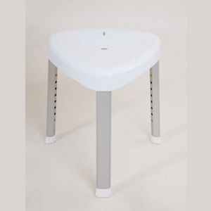 The Atlantis Corner Shower Stool is beautifully constructed in aluminum
