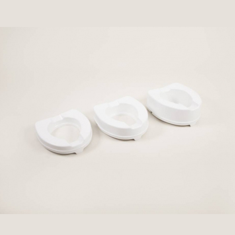 Atlantis Raised Toilet Seat Width 36.5cm and total length 40.5cm