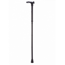 Load image into Gallery viewer, Comfort Grip Cane - Folding, adjustable Right handed Black