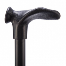 Load image into Gallery viewer, Comfort Grip Cane - Folding, adjustable Right handed Black