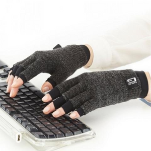 Comfort/Relief Arthritis Gloves Black and Grey