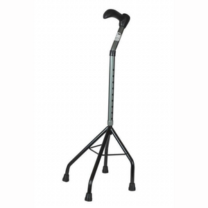 European Style Quad Cane Height adjusts from 750-930mm (29.5-36.5"). Base dimension 230 x 240mm (9 x 9.5"). Ferule size for Quad Cane is 16mm ( ")