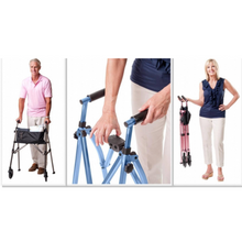 Load image into Gallery viewer, EZ Fold N Go Walker - Cobalt Blue 20 x 13 x 91cm