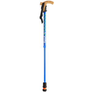 Flexyfoot  Cork Handle  Walking Stick - Blue 