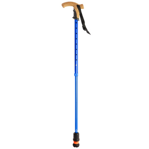 Flexyfoot  Cork Handle  Walking Stick - Blue 