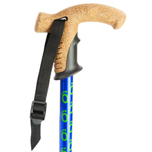 Load image into Gallery viewer, Flexyfoot  Cork Handle  Walking Stick - Blue 