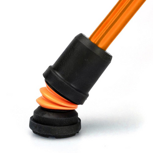 Flexyfoot  Cork Handle  Walking Stick - Orange