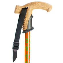 Load image into Gallery viewer, Flexyfoot  Cork Handle  Walking Stick - Orange