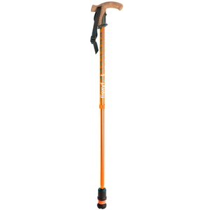 Flexyfoot  Cork Handle  Walking Stick - Orange