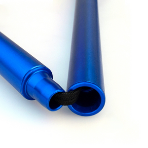 Flexyfoot  Cork Handle Folding Walking Stick - Blue 