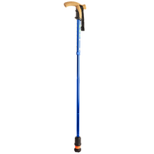 Load image into Gallery viewer, Flexyfoot  Cork Handle Folding Walking Stick - Blue 