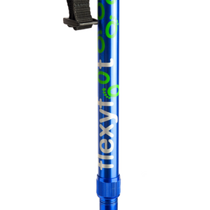 Flexyfoot  Cork Handle Folding Walking Stick - Blue 