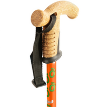 Load image into Gallery viewer, Flexyfoot  Cork Handle Folding Walking Stick - Orange