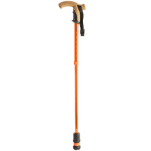 Load image into Gallery viewer, Flexyfoot  Cork Handle Folding Walking Stick - Orange