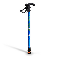 Load image into Gallery viewer, Flexyfoot  Derby Handle  Walking Stick - Blue
