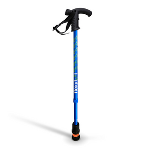 Flexyfoot  Derby Handle  Walking Stick - Blue