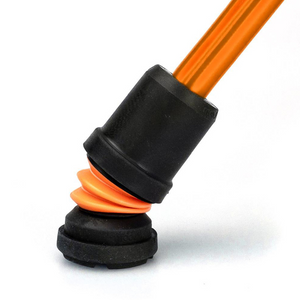 Flexyfoot  Derby Handle  Walking Stick - Orange 