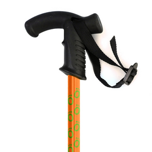 Flexyfoot  Derby Handle  Walking Stick - Orange 