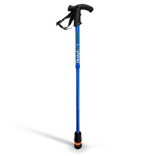 Load image into Gallery viewer, Flexyfoot  Derby Handle Folding Walking Stick - Blue