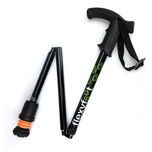 Flexyfoot  Derby Handle Folding Walking Stick 