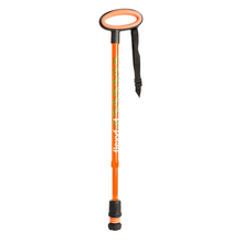 Load image into Gallery viewer, Flexyfoot  Oval Handle Walking Stick - Orange