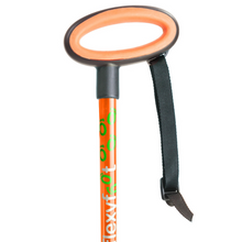 Load image into Gallery viewer, Flexyfoot  Oval Handle Walking Stick - Orange