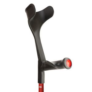 Flexyfoot Carbon Fibre Folding Comfort Grip - Red Left                                   