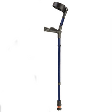 Load image into Gallery viewer, Flexyfoot Comfort Grip Double Adjustable Crutch - Blue - Left 