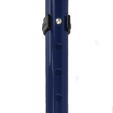 Load image into Gallery viewer, Flexyfoot Comfort Grip Double Adjustable Crutch - Blue - Left 