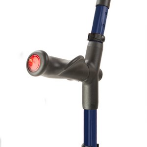 Flexyfoot Comfort Grip Double Adjustable Crutch - Blue - Left 