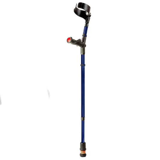 FLEXYFOOT COMFORT GRIP DOUBLE ADJUSTABLE CRUTCH - BLUE - RIGHT _img