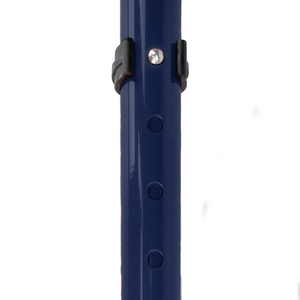FLEXYFOOT COMFORT GRIP DOUBLE ADJUSTABLE CRUTCH - BLUE - RIGHT 