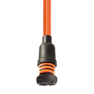 Flexyfoot Comfort Grip Double Adjustable Crutch - Orange - Left 