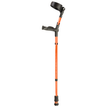 Load image into Gallery viewer, FLEXYFOOT COMFORT GRIP DOUBLE ADJUSTABLE CRUTCH - ORANGE - RIGHT 