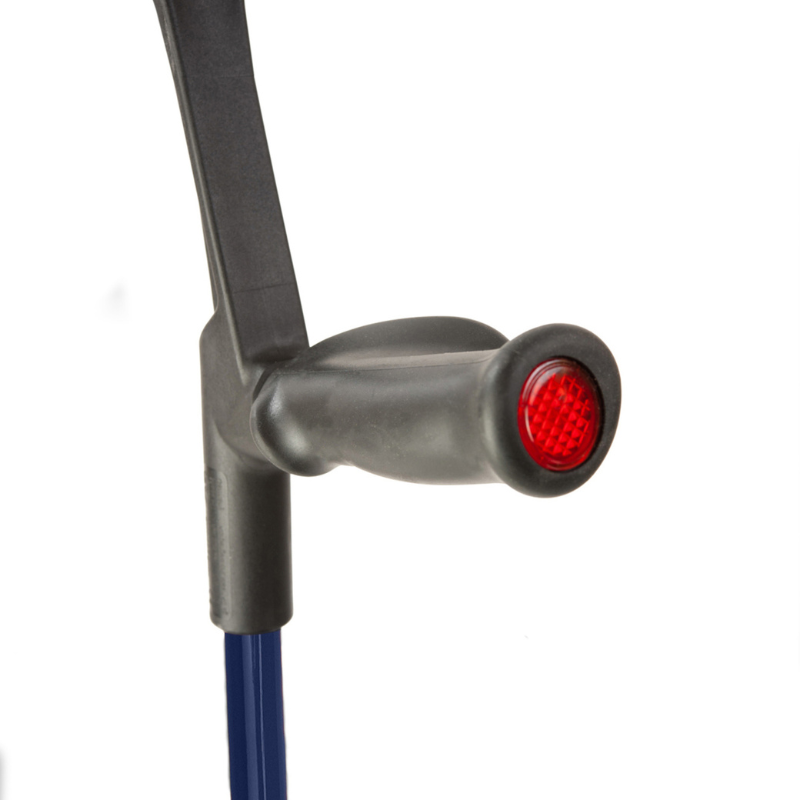 FLEXYFOOT COMFORT GRIP OPEN CUFF CRUTCH - BLUE - RIGHT
