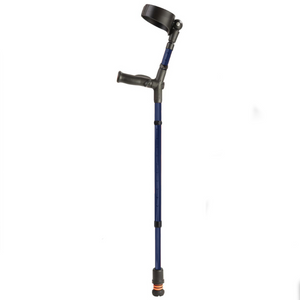 FLEXYFOOT COMFORT GRIP OPEN CUFF CRUTCH - BLUE - RIGHT