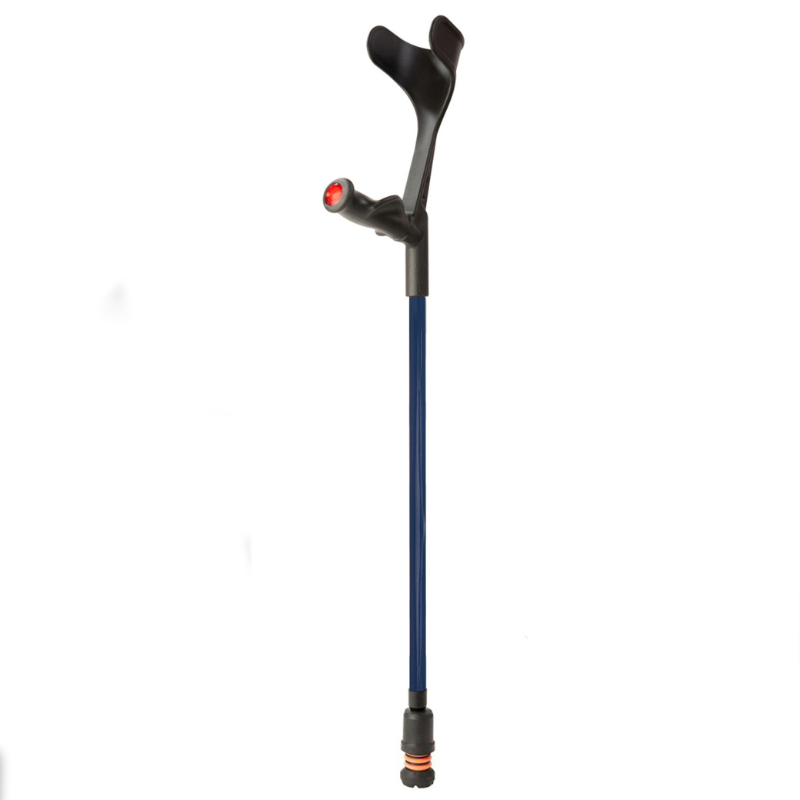 FLEXYFOOT COMFORT GRIP OPEN CUFF CRUTCH - BLUE - RIGHT