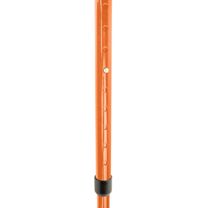 Flexyfoot Comfort Grip Open Cuff Crutch - Orange - Left