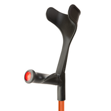 Load image into Gallery viewer, Flexyfoot Comfort Grip Open Cuff Crutch - Orange - Right