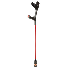 Load image into Gallery viewer, Flexyfoot Comfort Grip Open Cuff Crutch - Red - Right